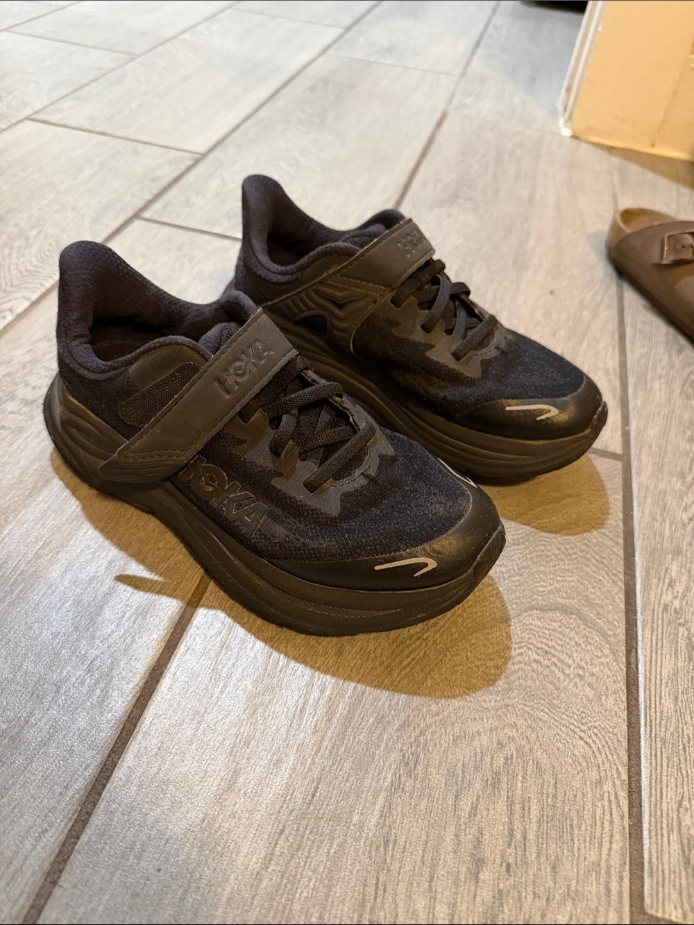 Hoka Kids Black Sneakers